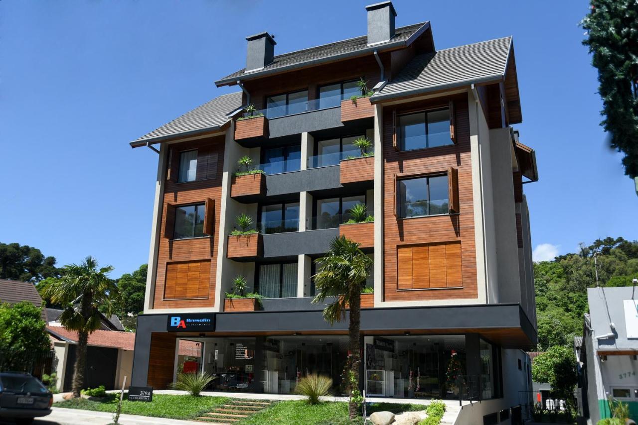 Rosa Edificio Victoria Apartment Gramado Bagian luar foto